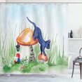 thumbnail image 1 of Ambesonne Animal Shower Curtain, Mushroom Garden Leaf, 69"Wx84"L, Multicolor, 1 of 5