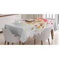 thumbnail image 1 of Ambesonne Animal Tablecloth Rectangular Table Cover, Abstract Art Wild Horse, 60"x90", Tan Red Brown, 1 of 4