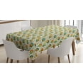 thumbnail image 1 of Ambesonne Animal Tablecloth Rectangular Table Cover, Bear Rabbit Lion Pig, 52"x70", Multicolor, 1 of 4