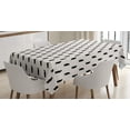 thumbnail image 1 of Ambesonne Animal Tablecloth Rectangular Table Cover, Black Bear Silhouettes, 60"x84", Cream and Black, 1 of 3