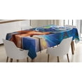 thumbnail image 1 of Ambesonne Animal Tablecloth Rectangular Table Cover, Dog Earth, 60"x84", Multicolor, 1 of 4