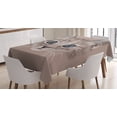 thumbnail image 1 of Ambesonne Animal Tablecloth Rectangular Table Cover, Domestic Cat Face, 60"x90", Bluegrey Umber Brown, 1 of 3