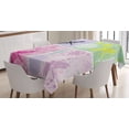 thumbnail image 1 of Ambesonne Animal Tablecloth Rectangular Table Cover, Dragonflies Dandelion, 60"x90", Multicolor, 1 of 4
