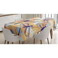 thumbnail image 1 of Ambesonne Animal Tablecloth Rectangular Table Cover, Dragonfly Pattern Boho, 60"x90", Multicolor, 1 of 4