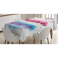 thumbnail image 1 of Ambesonne Animal Tablecloth Rectangular Table Cover, Flamingo and Bird, 60"x90", Pink Blue Purple, 1 of 4