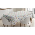 thumbnail image 1 of Ambesonne Animal Tablecloth Rectangular Table Cover, Jungle Animal, 52"x70", Multicolor, 1 of 4