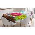 thumbnail image 1 of Ambesonne Animal Tablecloth Rectangular Table Cover, Jungle Animals, 60"x90", Multicolor, 1 of 4