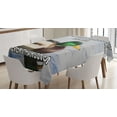thumbnail image 1 of Ambesonne Animal Tablecloth Rectangular Table Cover, Mallard Duck with Words, 60"x90", Multicolor, 1 of 4
