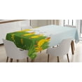 thumbnail image 1 of Ambesonne Animal Tablecloth Rectangular Table Cover, Mother Duck and, 60"x90", Pale Blue Mustard, 1 of 4