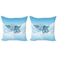 thumbnail image 1 of Ambesonne Animal Throw Pillow Cover 2 Pack, and Clouds, 20", Pale Blue, 1 of 7