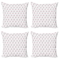 thumbnail image 1 of Ambesonne Animal Throw Pillow Cover 4 Pack, Cows in Dresses and Hearts, 16", Cadet Blue Cadet Blue, 1 of 2