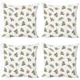 thumbnail image 1 of Ambesonne Animal Throw Pillow Cover 4 Pack, Koala Pattern, 20", White Grey, 1 of 7