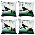 thumbnail image 1 of Ambesonne Animal Throw Pillow Cover 4 Pack, Mother Cat Kittens, 18", Multicolor, 1 of 6