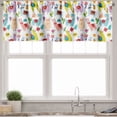 thumbnail image 1 of Ambesonne Animal Valance Pack of 2, Llama Alpaca Cactus Leaves, 54"X12", Multicolor, 1 of 5