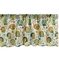 thumbnail image 1 of Ambesonne Animal Window Valance, Bear Rabbit Lion Pig, 54" X 12", Multicolor, 1 of 3