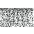 thumbnail image 1 of Ambesonne Animal Window Valance, Butterfly Pattern Freedom Sign Feminine Illustration, Curtain Valance for Kitchen Bedroom Decor with Rod Pocket, 54" X 18", White and Black, 1 of 3