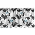 thumbnail image 1 of Ambesonne Animal Window Valance, Hand Drawn Hipster Animal, 54" X 12", Blue and Charcoal Grey, 1 of 3
