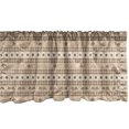 thumbnail image 1 of Ambesonne Animal Window Valance, Pastel Savannah Palm Trees, 54" X 18", Brown and Tan, 1 of 3