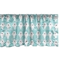 thumbnail image 1 of Ambesonne Animal Window Valance, White Seals Ocean, 42" x 18", Turquoise Pale Blue, 1 of 3