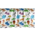 thumbnail image 1 of Ambesonne Animal Window Valance, Zoo Cartoon Image, 54" X 18", Multicolor, 1 of 5