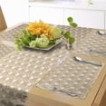 thumbnail image 1 of Ambesonne Animals Table Runner & Placemats, Rabbit Heads with Long Ears, Placemat 4 pcs + Runner 14"x72", Pastel Brown Tan, 1 of 2