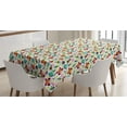 thumbnail image 1 of Ambesonne Animals Tablecloth Rectangular Table Cover, Colorful Summer Insects, 52"x70", Multicolor, 1 of 3
