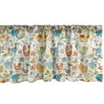thumbnail image 1 of Ambesonne Animals Window Valance, Cheerful Farm Animals, 54" X 18", Multicolor, 1 of 3