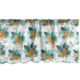 thumbnail image 1 of Ambesonne Animals Window Valance, Cheetah Greenery Pattern, 54" X 18", Orange Dark Teal, 1 of 3