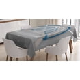 thumbnail image 1 of Ambesonne Animation Tablecloth Rectangular Table Cover, Galaxy Spaceflight, 60"x90", Grey Blue, 1 of 4