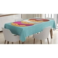 thumbnail image 1 of Ambesonne Anime Tablecloth Rectangular Table Cover, Kawaii Cartoon Donuts, 60"x84", Multicolor, 1 of 4