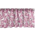thumbnail image 1 of Ambesonne Anime Window Valance, Rabbits Humor, 54" X 18", White Pink, 1 of 3