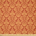 thumbnail image 1 of Ambesonne Antique Fabric by the Yard Microfiber, Royal Victorian Damask, 2 Yards, Vermilion Orange, 1 of 2