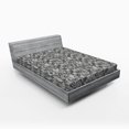 thumbnail image 1 of Ambesonne Antique Fitted Sheet, Lace Gothic Pattern, Full Size, Grey Black, 1 of 2