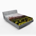 thumbnail image 1 of Ambesonne Antique Fitted Sheet, Medieval City in Italy, Full Size, Green Coral Dust, 1 of 2