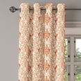 thumbnail image 1 of Ambesonne Antique Grommet Curtain Single Panel, Byzantine Retro Floral, 50"x60", Cream and Burnt Orange, 1 of 5