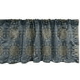 thumbnail image 1 of Ambesonne Antique Oriental Window Valance, Colorful Art Deco, 54" X 18", Dark Slate Blue Sepia, 1 of 3