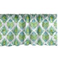 thumbnail image 1 of Ambesonne Antique Oriental Window Valance, Thai Floral Art, 54" X 12", Seafoam Dark Turquoise, 1 of 5