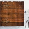 thumbnail image 1 of Ambesonne Antique Shower Curtain, Gothic Style Ornaments, 69"Wx70"L, Dark Rosewood, 1 of 5