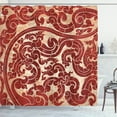 thumbnail image 1 of Ambesonne Antique Shower Curtain, Vector Thai Culture, 69"Wx84"L, Ruby, 1 of 5