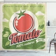 thumbnail image 1 of Ambesonne Antique Shower Curtain, Vintage Tomato Poster, 69"Wx70"L, Green Red, 1 of 4