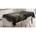 thumbnail image 1 of Ambesonne Antique Tablecloth Rectangular Table Cover, Abandoned Grunge, 52"x70", Grey Green, 1 of 4