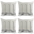 thumbnail image 1 of Ambesonne Antique Throw Pillow Cover 4 Pack, Classic Interior Column, 16", Black and White, 1 of 5