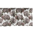 thumbnail image 1 of Ambesonne Antique Valance Pack of 2, Sketchy Drawn Vintage Roses, 54"X12", Blush Dried Rose, 1 of 3