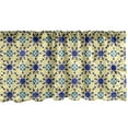 thumbnail image 1 of Ambesonne Antique Window Valance, Moroccan Motif Folk, 54" X 18", Violet Blue Yellow, 1 of 3