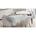 thumbnail image 1 of Ambesonne Antlers Tablecloth Rectangular Table Cover, Deer Stag Bones Mounted, 60"x90", Brown and Pale Grey, 1 of 4
