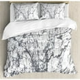 thumbnail image 1 of Ambesonne Apartment Murky Marble Rock Motifs with Dynamic Fractal Figures Abstract Artsy Print Duvet Cover Set, 1 of 3