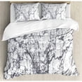 thumbnail image 1 of Ambesonne Apartment Murky Marble Rock Motifs with Dynamic Fractal Figures Abstract Artsy Print Duvet Cover Set, 1 of 3