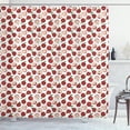 thumbnail image 1 of Ambesonne Apple Shower Curtain, Half Whole Fruits Nature Vibe, 69"Wx84"L, Dark Salmon Olive Green, 1 of 1