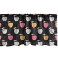 thumbnail image 1 of Ambesonne Apple Window Valance, Abstract Repeating Pattern Unusual Colored Fruit, Curtain Valance for Kitchen Bedroom Decor with Rod Pocket, 54" X 18", Charcoal Grey Multicolor, 1 of 3