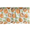 thumbnail image 1 of Ambesonne Apricot Window Valance, Watercolor Sketch Fruit, 54" X 18", Pistachio Green Apricot, 1 of 3